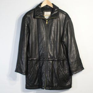 ANDREW MARC New York Leather Jacket Black Small Men's | Coat | Overcoat | Trench